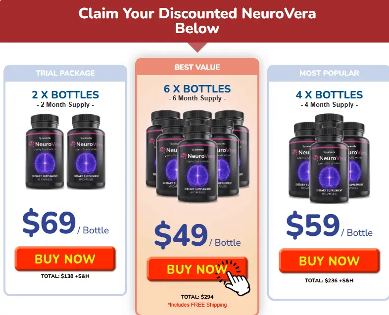 NeuroVera-pricing-table